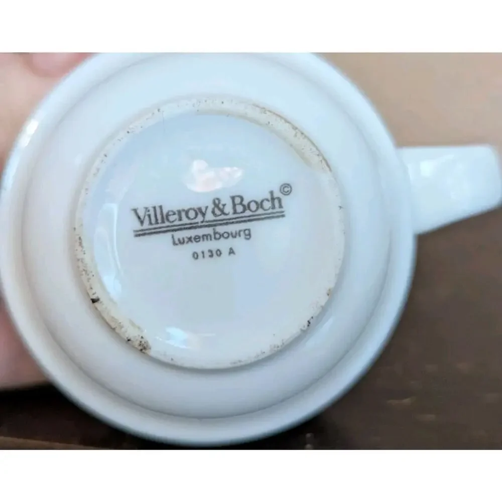 Villeroy & Boch Trio Demitasse Cup Saucer Set Memphis Art Deco Postmodern